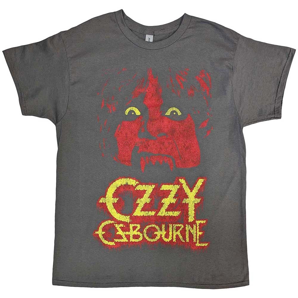 Ozzy Osbourne - Yellow Eyes Jumbo T-shirt Homme - Gris